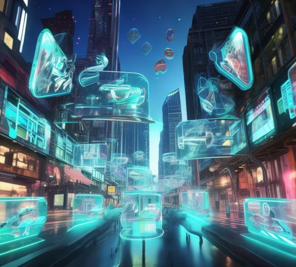 未来科技动态海报，让科技与生活相遇